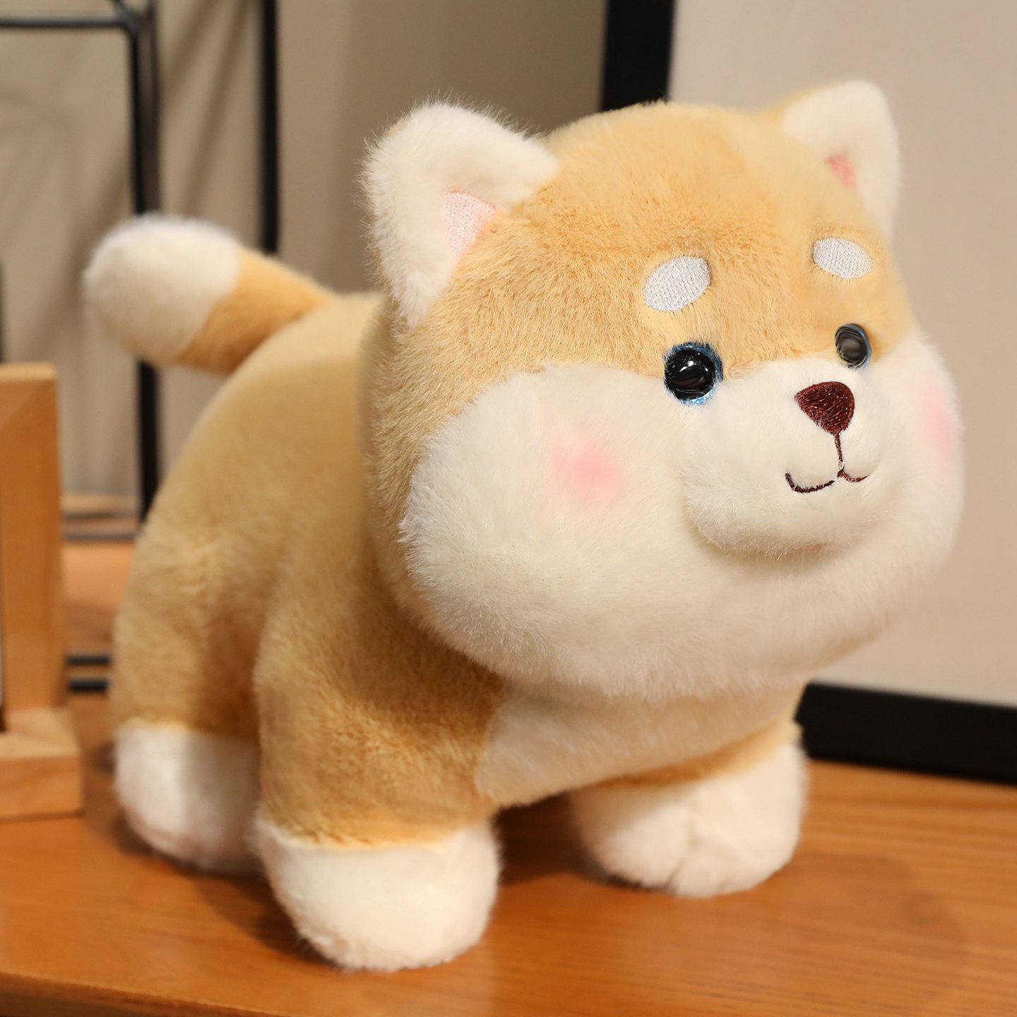 

Adorable West Shiba Inu Plush Toy Puppy Dog Dolls Stuffed Gentle Puppy Pillow Cute And Charming Toy Designed For Birth Date Xmas Gifts 22cm