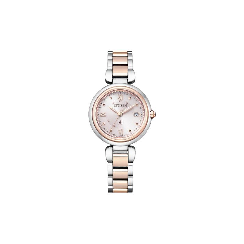 

CITIZEN xC Series Star Series Eco-Drive Radio 50 Meters Waterproof Quartz Titanium Strap Women’s Watch Pink Dial ES9465-50W синій