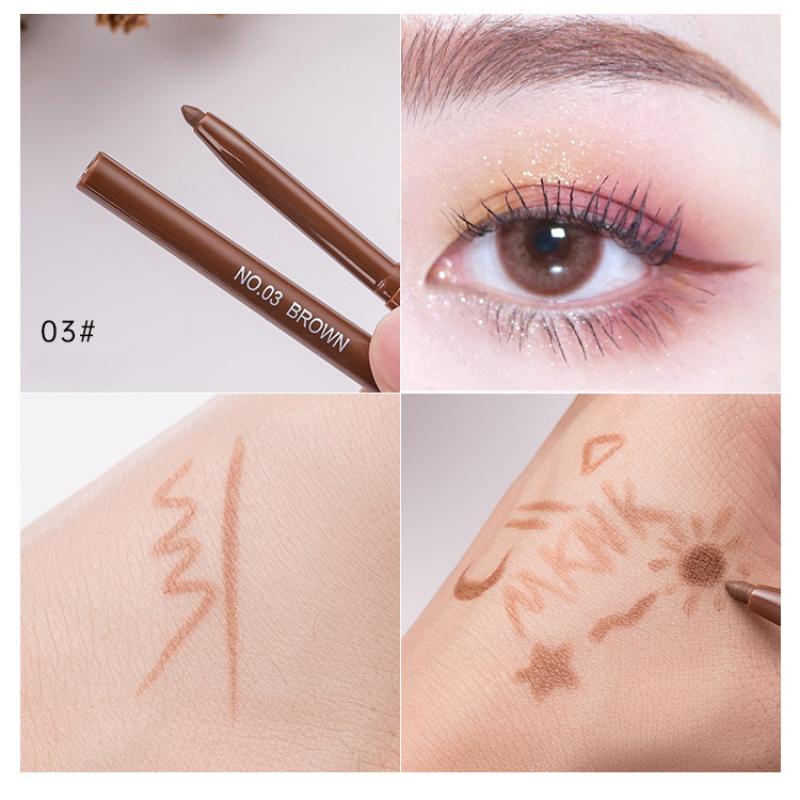 Ultra-fine Liquid Lying Silkworm Eyelash Pen Brown Gray Matte Eyeliner Pencil Smooth Lasting Eye Shadow Highlighter Stick Makeup