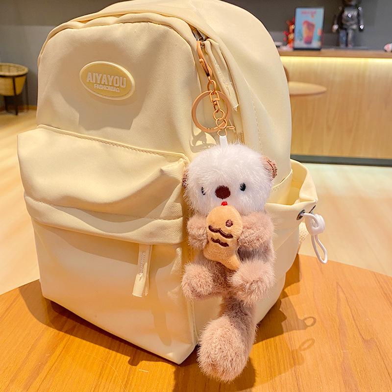 Cute Cartoon Sea Otter Plush Keychain Pendant Doll Charm - Couple Gift