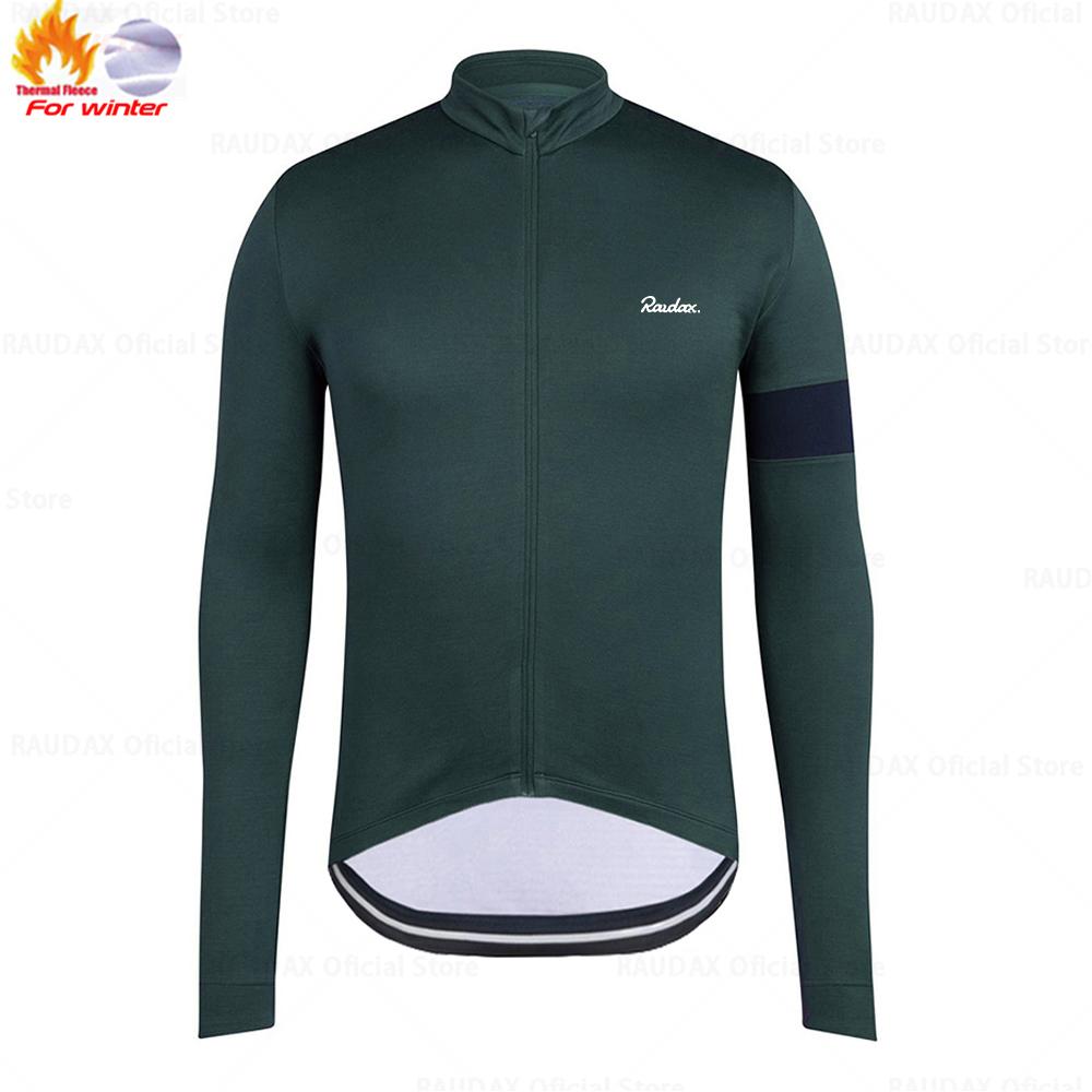 Raudax Winter Thermal Fleece Cycling Jersey Set Racing Bike Cycling Suit Mountian Bicycle Cycling Clothing Triathlon Clothing