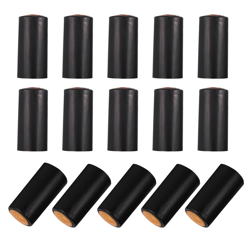 50 Pcs Red Bottle Shrink Film Bottles Caps Heat Capsules for Plastic Wraps