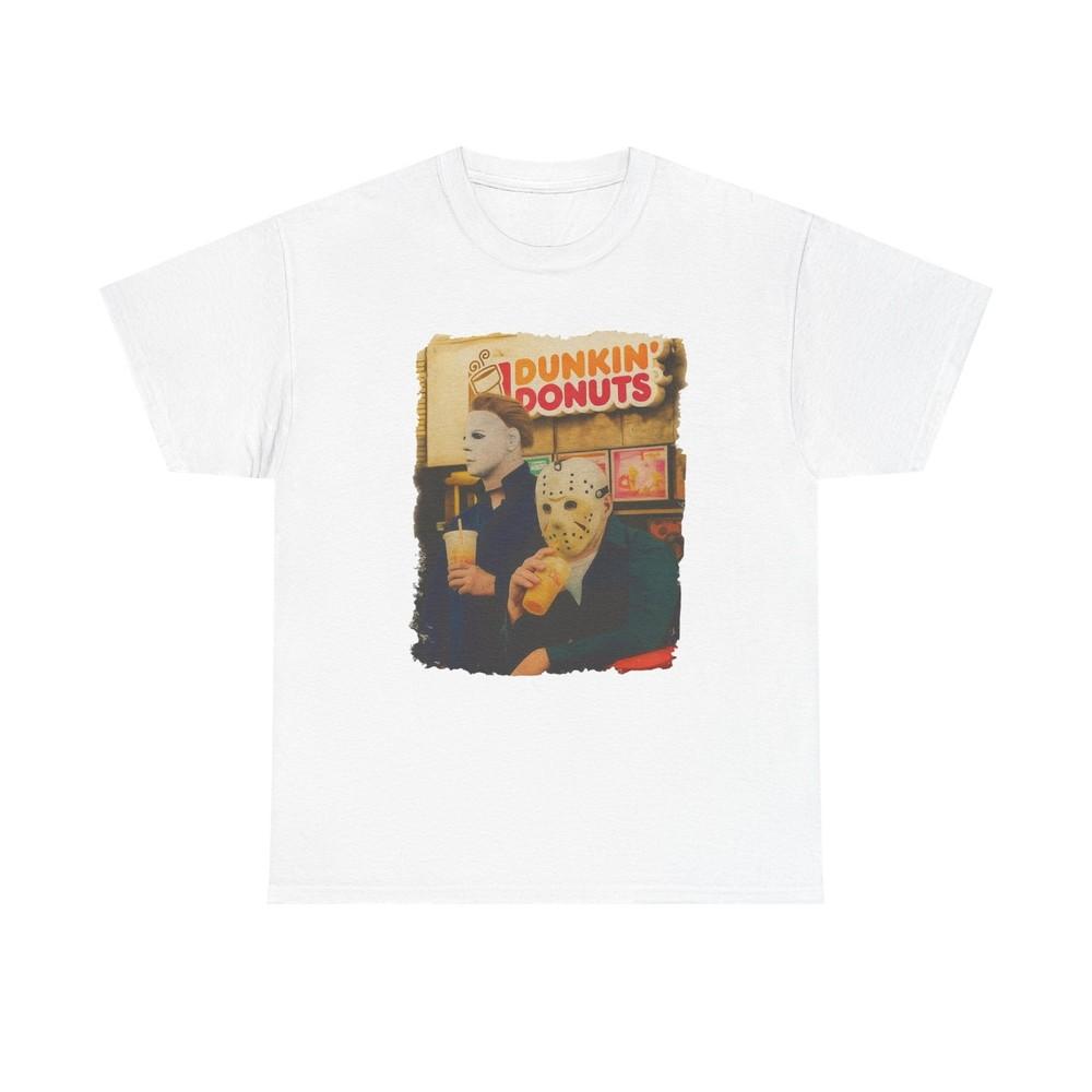 Horror Halloween Tee Funny Jason amp; Michael Myers Shirt Unisex Tee Scary Movie Unisex T-Shirt S