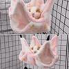 Soft Plush Guinea Pig Hammock Double Layer PET Sleeping Pouch Premium Hanging Warm Bed  Climbing