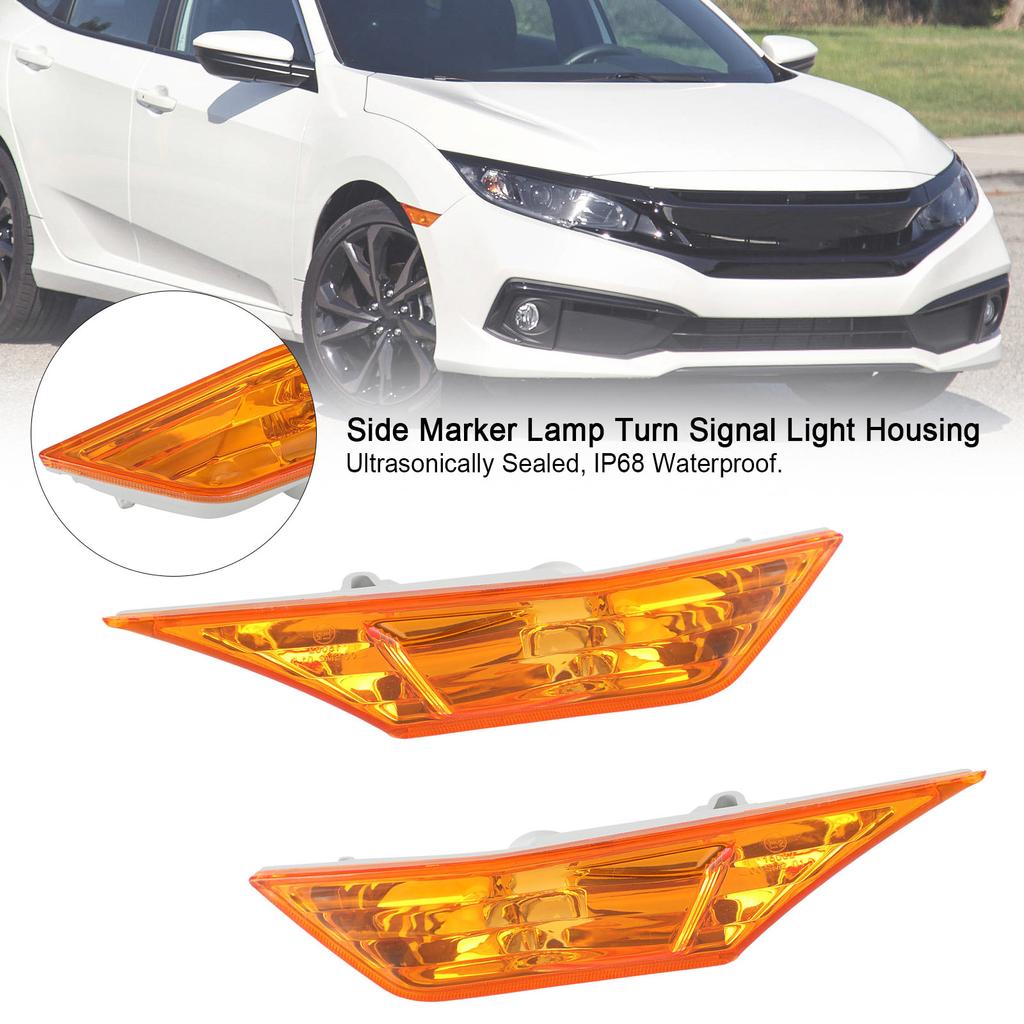 Side Marker Lamp Turn Signal Light Housing for Honda Civic 2016 2017 2018 2019 20020 2021