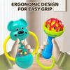 Baby Rattles Toys 0 -12 Months Newborn Sensory Grasp Toys Hand Bell Activity Game Cute Animal Rattles for Infants Games Gifts