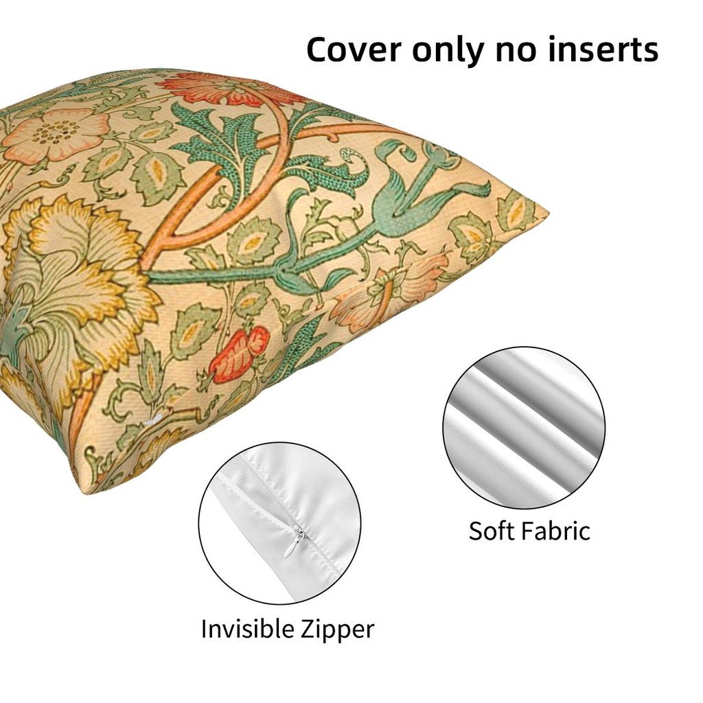 Pink And Rose By William Morris 1890 Square Pillowcase Pillow Cover Cushion Decor Comfort Throw Pillow for Home Sofa