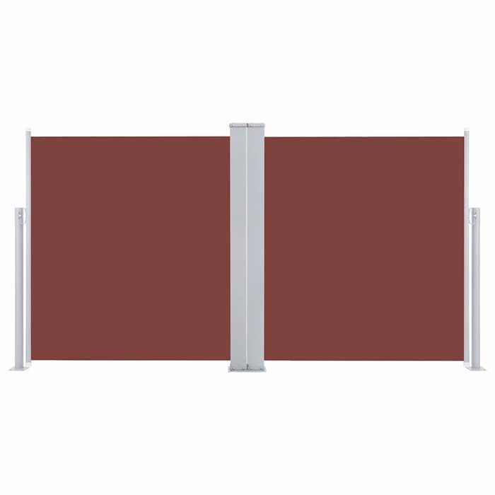 VidaXL Auvent latéral rétractable Marron 100 x 600 cm