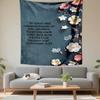 Be Kind Compassionate Floral Christian Quote Patterned tapestry for bedroom and living room home decor sofas