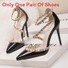 Stylish High Heel Sandals With Shine Pu Material For Elegant Office Wear