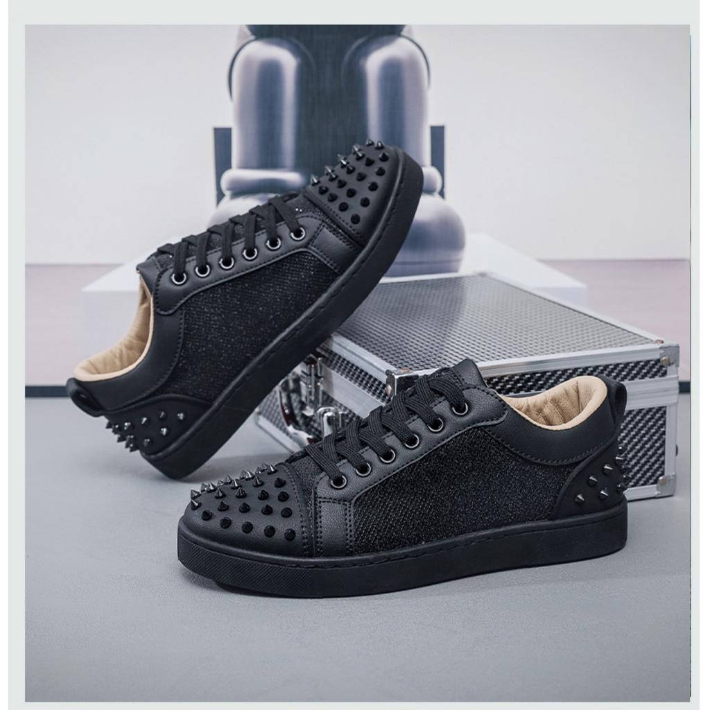 Rivet Hot Drill Men's Plate Shoes, Men's Shoes Sports Shoes Tide Korean Casual Shoes