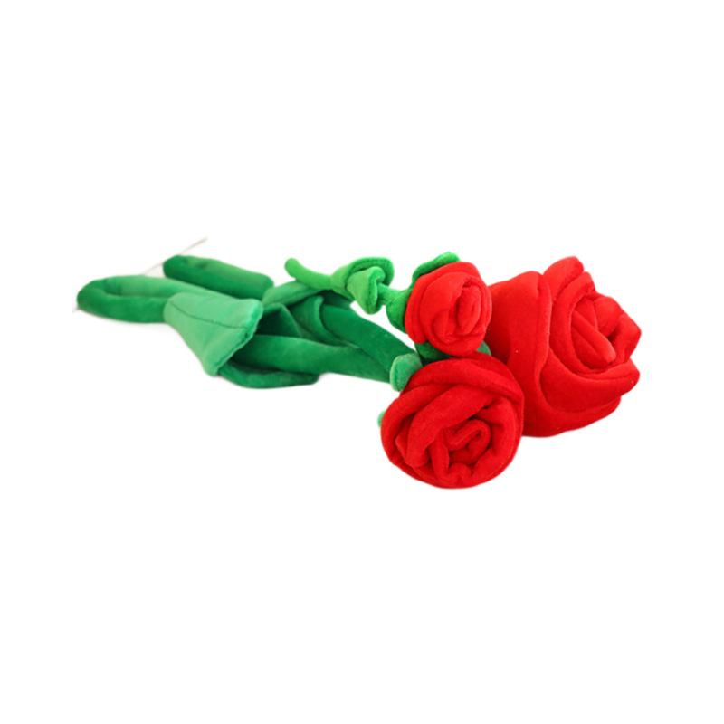 Yilu Shenghua Rose Plush Fabric Bouquet: Simulated Flower Arrangement Prop & Curtain Tieback, Ideal for Wedding Gifts.