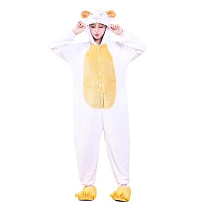 Sevimli Koyun Kigurumi Pijama Düğmeli Tulumlar Yetişkinler İçin Tek Parça Pijama Kadın Cadılar Bayramı Kostümü Tam Tulum Vücut Giysileri