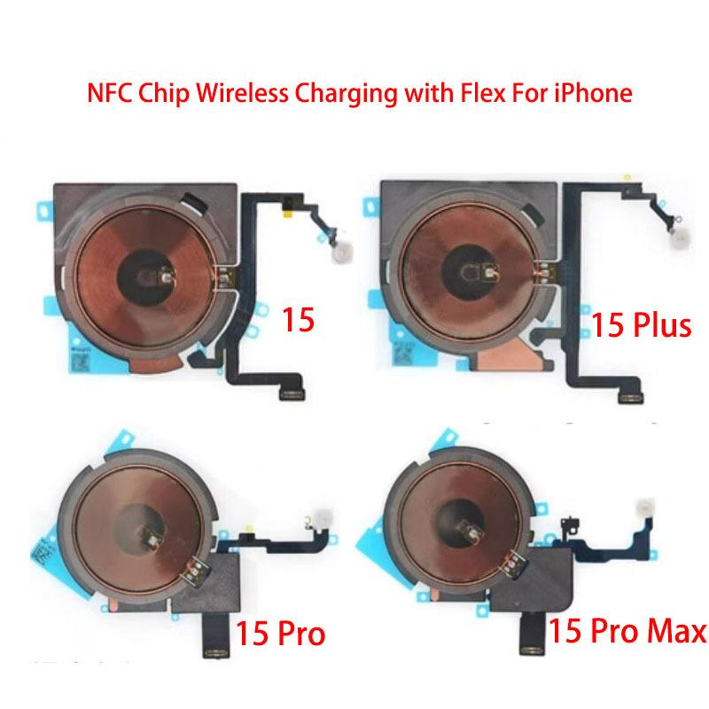 Chip cewki ładowania bezprzewodowego NFC z taśmą głośności Do iPhone 11 Pro Max 12 13 14 X XS XR Panel ładowarki Naklejka