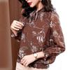 Chiffon Shirts, Fashionable Women's Clothing, Floral Thin Styles, Niche Outerwear Tops for Women