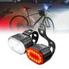 Night Mountain Cycling Bike Lights High Performance Bicycle Front Rear Lamp