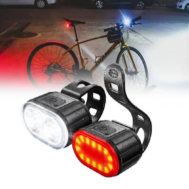 Night Mountain Cycling Bike Lights High Performance Bicycle Front Rear Lamp