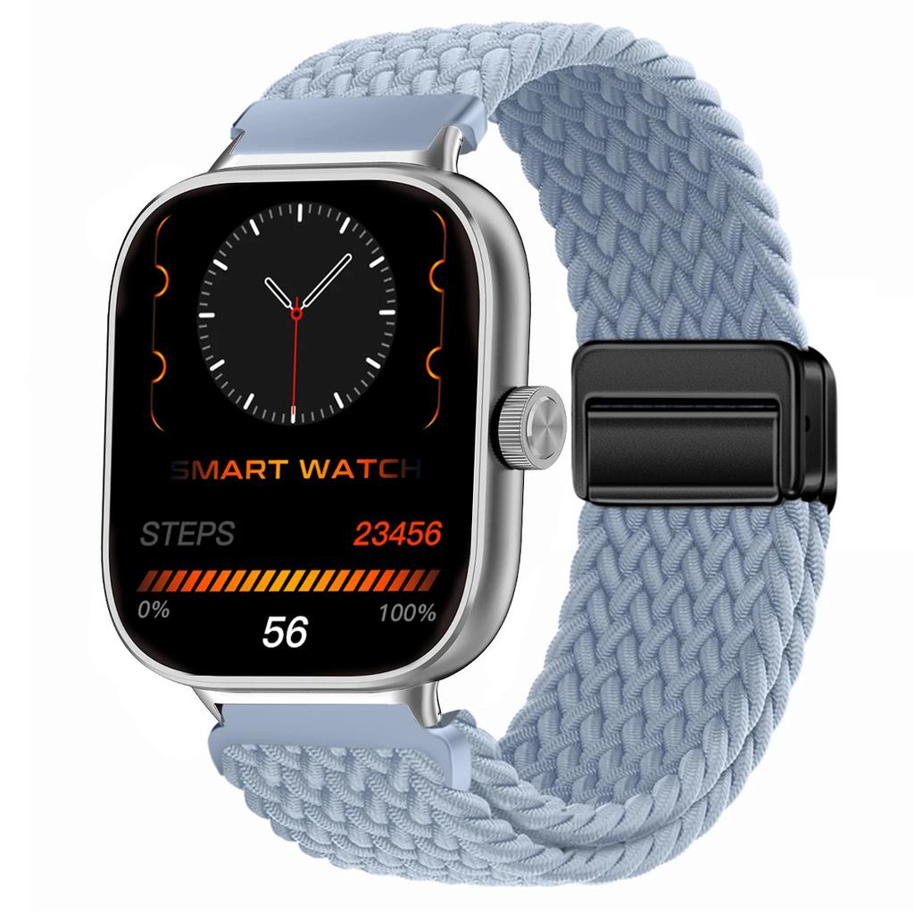 Magnetic Loop for Xiaomi Redmi Watch 4 5 Strap Adjustable Braided Sport Nylon Replacement correa bracelet Miband 8pro 9pro band