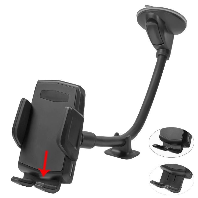 Car Phone Holder Flexible 360 Degree Rotation Windshield GPS Mobile Phone Mount Stand Bracket