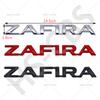 Metal ZAFIRA Letter Logo Emblem Badge Tailgate Sticker For Opel Car Styling Rear Trunk Exterior Styling Decoration Accessories