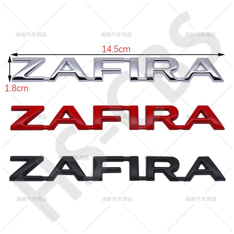 Metal ZAFIRA Letter Logo Emblem Badge Tailgate Sticker For Opel Car Styling Rear Trunk Exterior Styling Decoration Accessories