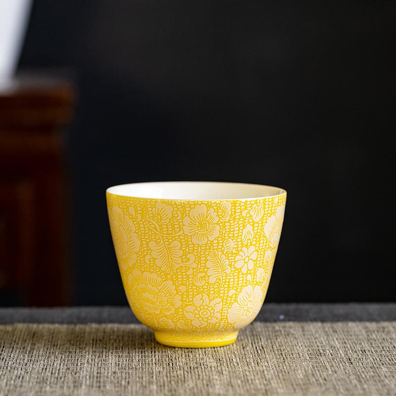 Ceramic Tea Cup Ceramic Master Cup Single Cup Home Office Tea Cup Drinking Cup Kung Fu Tea Set