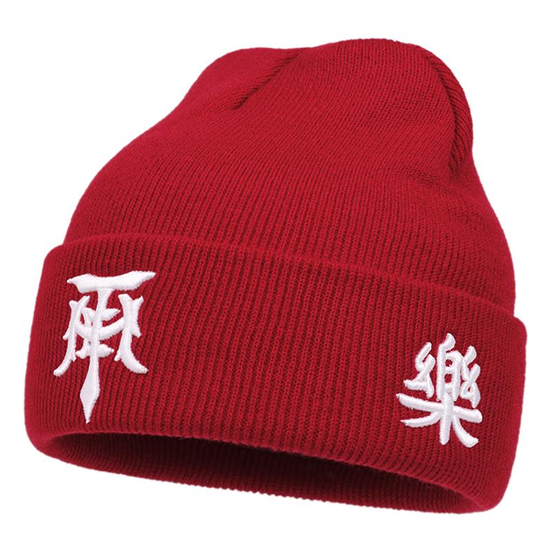 2026 New Creative Knitted Hat T Embroidered Street Hip Hop Hat Autumn and Winter Casual Windproof Warm Hat Borderless Hat Unisex