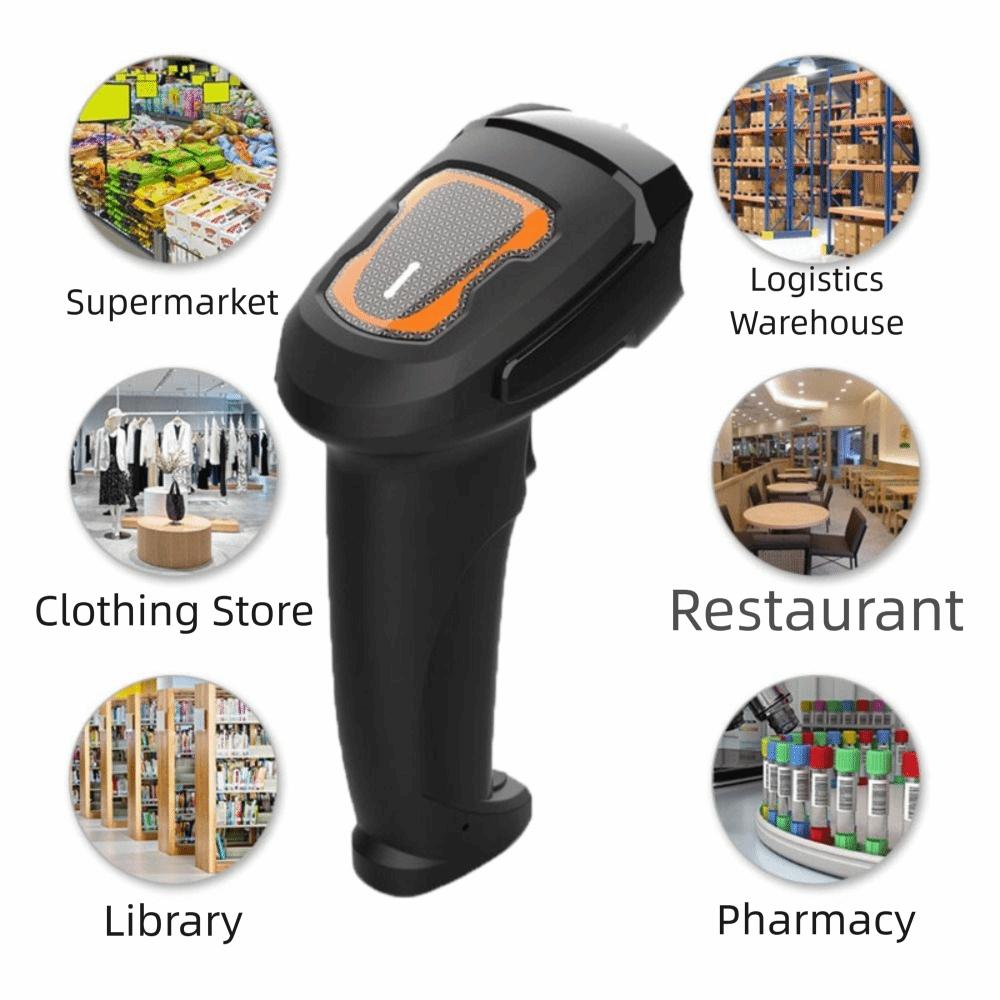 1.8Meter Data Cable 2D Barcode Scanner Omni-directional QR Bar Code Reader  Market