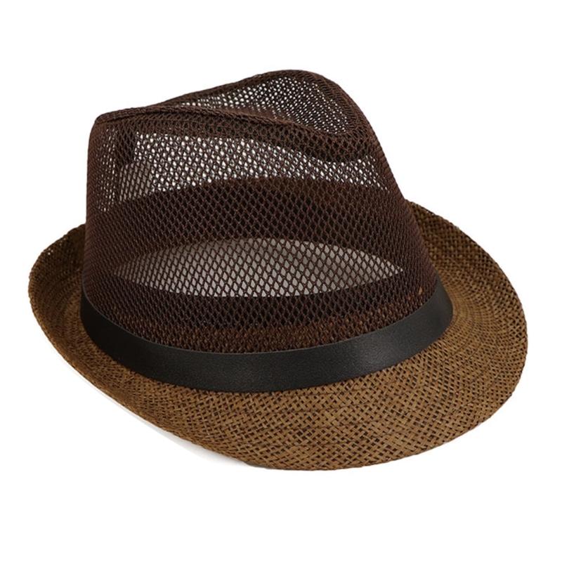 Eleganter Trilby-Hut im britischen Stil Strohhut für Karnevals Herren