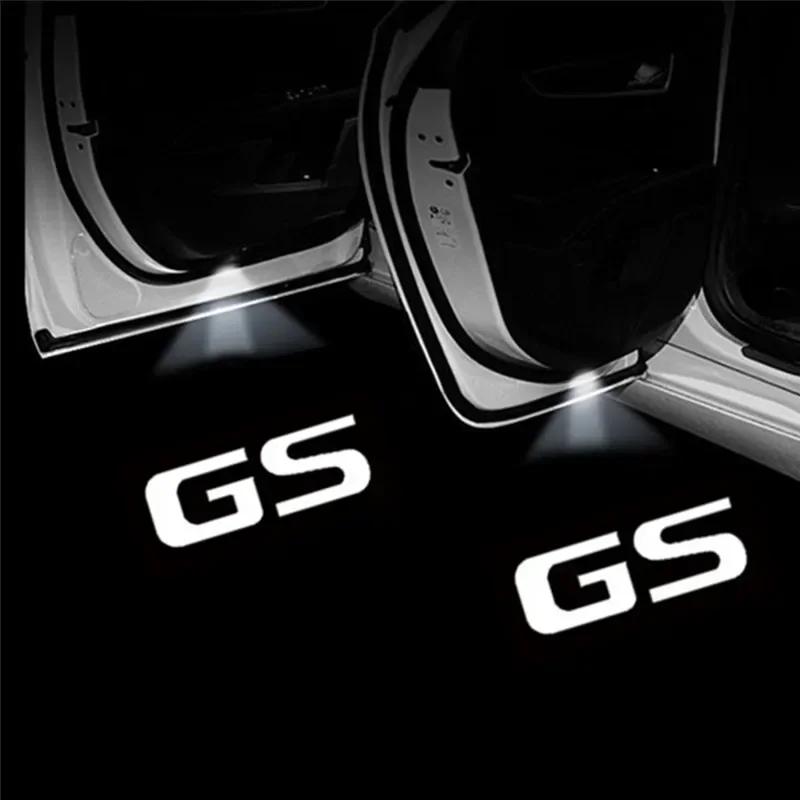 2Pcs Led Car Door Welcome Light Warning Light For Lexus GS 300 330 350 430 450 2012 2013 2014-2017 Auto Decorations Accessories