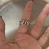 Korean Style Simple Ribbon Bowknot Ring for Women's Fashion Personalized Open Index Sweet Bow Finger Ring Y2K Jewelry Gift Party