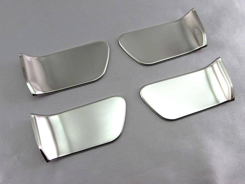 BRIGHTZ Finish Stainless Steel Inner Door Handle Set for Toyota Harrier Hybrid AVU65W AVU U65 Ultra-Mirror Covers, Plated, 4-Piece [INS-DHC-185]
