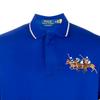 Polo Ralph Lauren SS23 Animal Pattern Straight Fit Short Sleeve Polo Shirt Men tops Blue 710900614-003