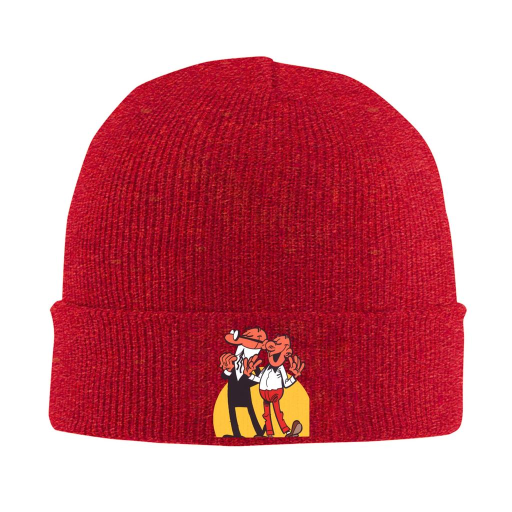 Mort Phil Mortadelo y Filemón Beanie Hats Bonnet Hats Female Male Vintage Outdoor Skullies Beanies Thermal Elastic Caps