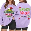 Women's Casual Fashion Long Sleeve Christmas Printed Round Neck Sweatshirt Top
