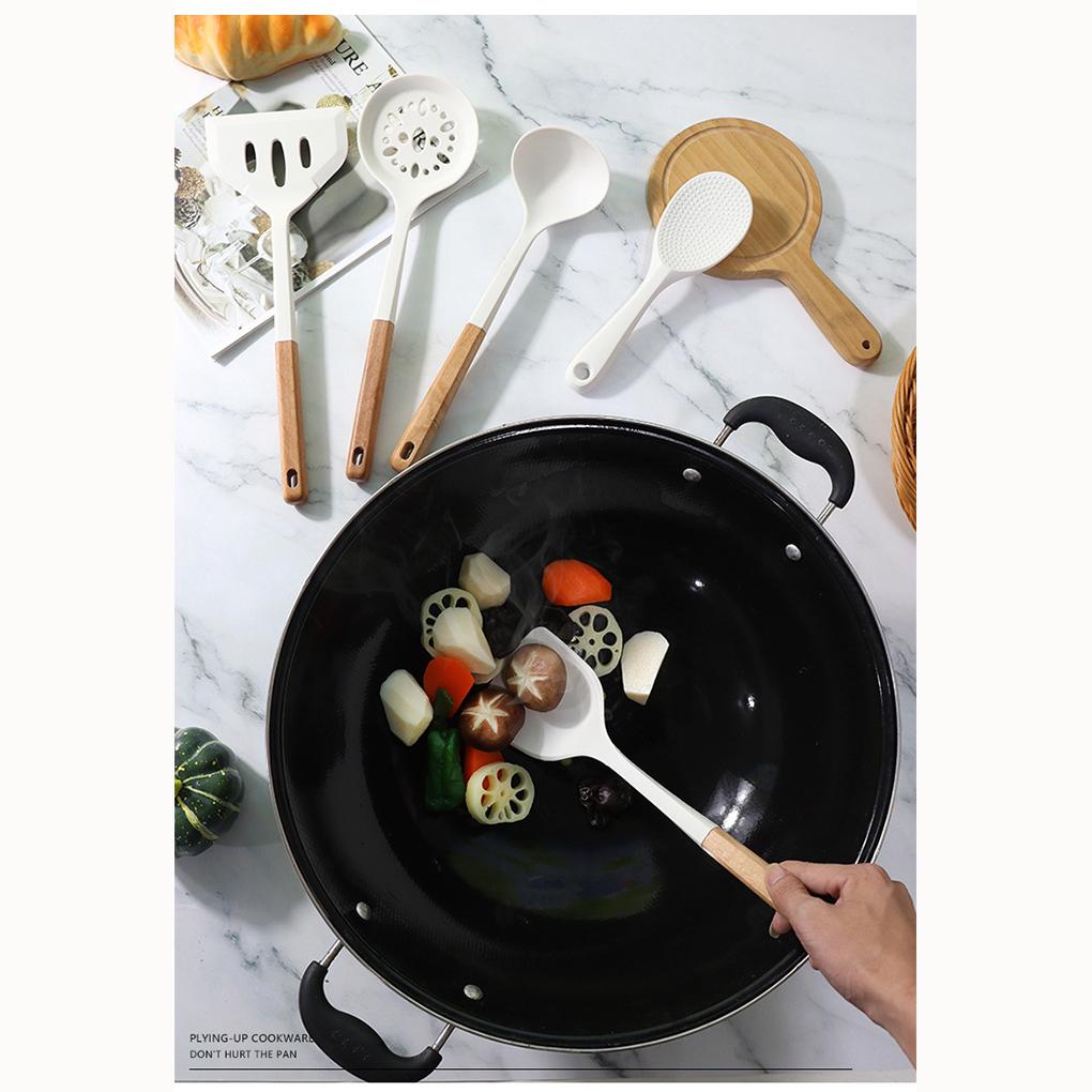 2pieces Non Stick Pan Special Shovel Silicone Spatula Set For Various Cooking Needs Scooping