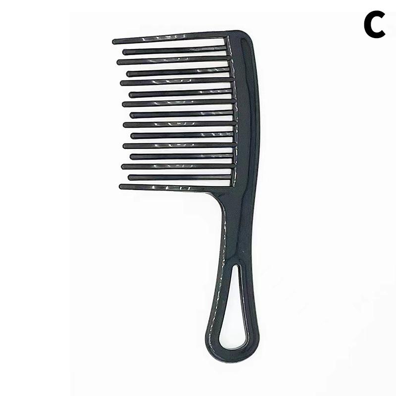 Double Row Wave Big Tooth Comb Wide Tooth Ladies Special Perm Curly Fluffy Plastic Brush Long Hair Styling Comb