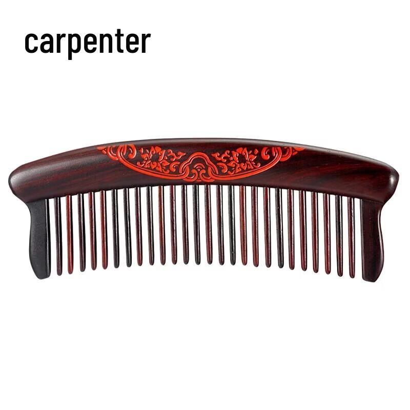 Tan Mujiang Inlaid Rosewood Comb Gift Set