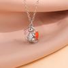 New Fashion Crystal Cute Rabbit Radish 925 Sterling Silver Zodiac Animal Pendant Necklaces  XL291