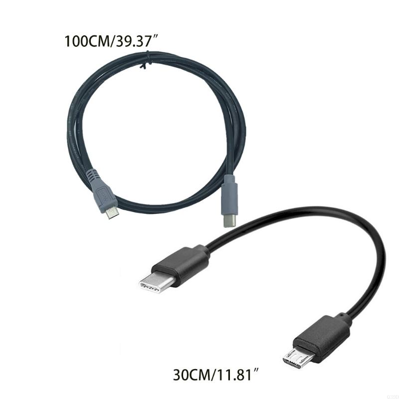 30cm Type C to Micro USB Male Sync Charge OTG CHARGER Cable Cord Adapter For Phone Huawei Samsung Xiaomi Usbc Wire