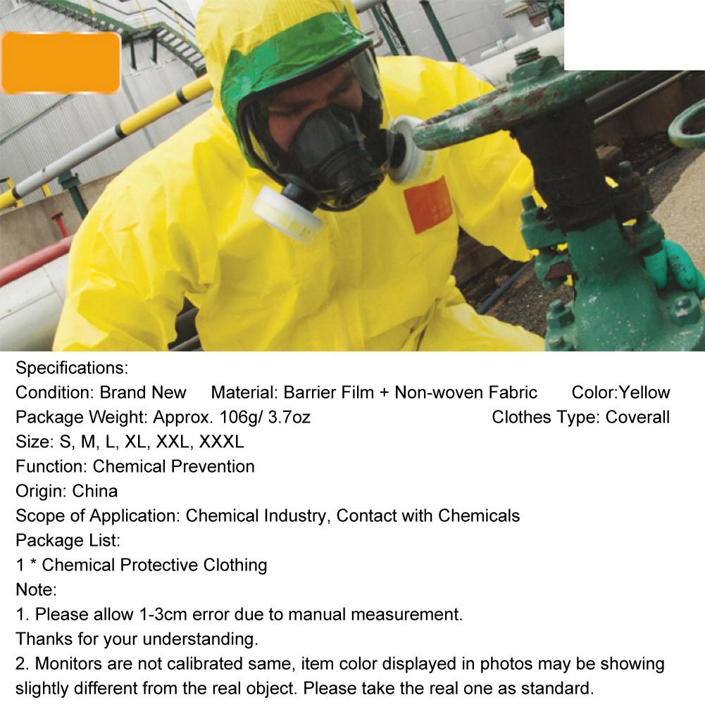 3000 Costum de protecție pentru lichide chimice Compartiment de protecție impermeabil la acizi și alcaline XL
