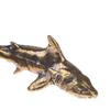 1 pz Ottone Squalo Animali Statuette Miniature Ornamento da Scrivania Decorazione per la Casa Artigianato Portachiavi Vintage Ciondolo Gioiello Regalo