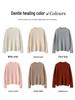 Autumn & Winter High Neck Ribbed 100% Cashmere Loose Knit Sweater