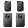 Dual Wireless Doorbell for Home Use, Battery & DC Powered, No Plug-in Needed