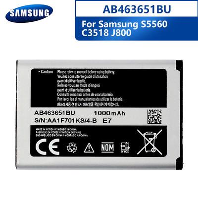Original Batterie AB463651BU Für Samsung J800 S3650 S7070 S5608 S3370 L700 W559 S5628 C3222 AB463651BC AB463651BE ​​1000mAh