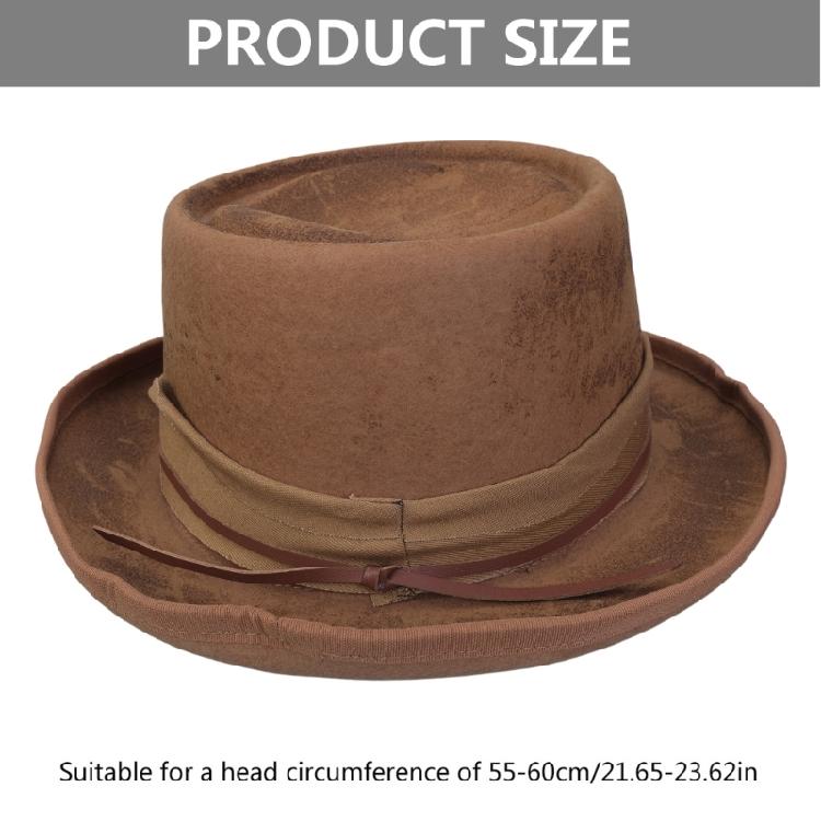Unisex Wool Top Hat Masquerades Party Fedoras Hat RolePlaying Dress Up Costume Hat