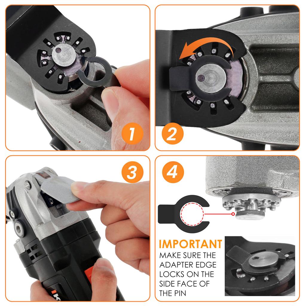 Titanium Oscillating Saw Multi Tool Blades Kit Plunge Cutting Multitool Blades for Metal Wood Nails Screws Plastic Cutting