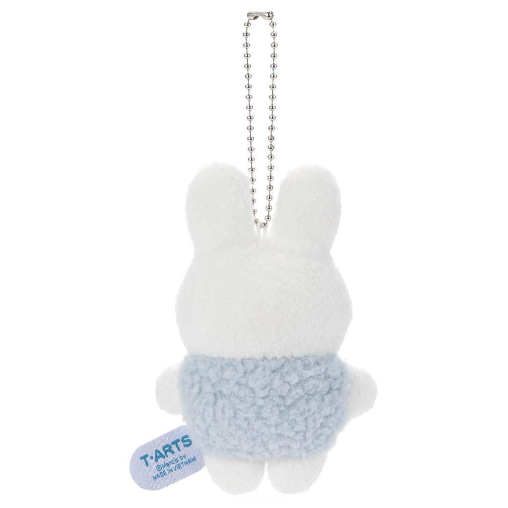 Takara Tomy Arts (TAKARATOMY A.R.T.S) Bruna Mofulat Ball Chain Mascot Miffy Blue Plush Toy Height Approx. 11cm