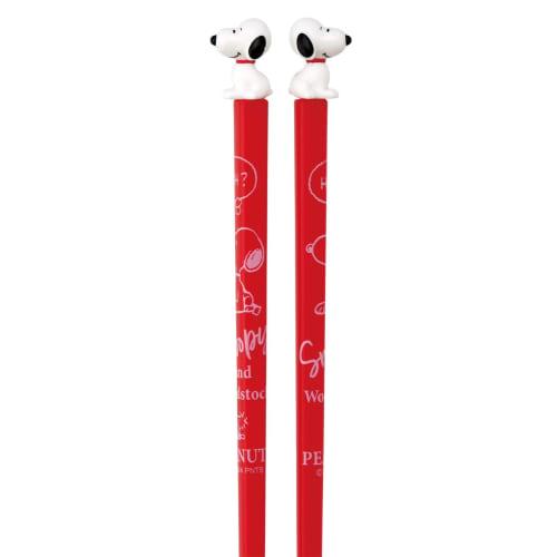 Skater Acrylic Chopsticks, 21cm, with Snoopy Mascot, AAD45-A