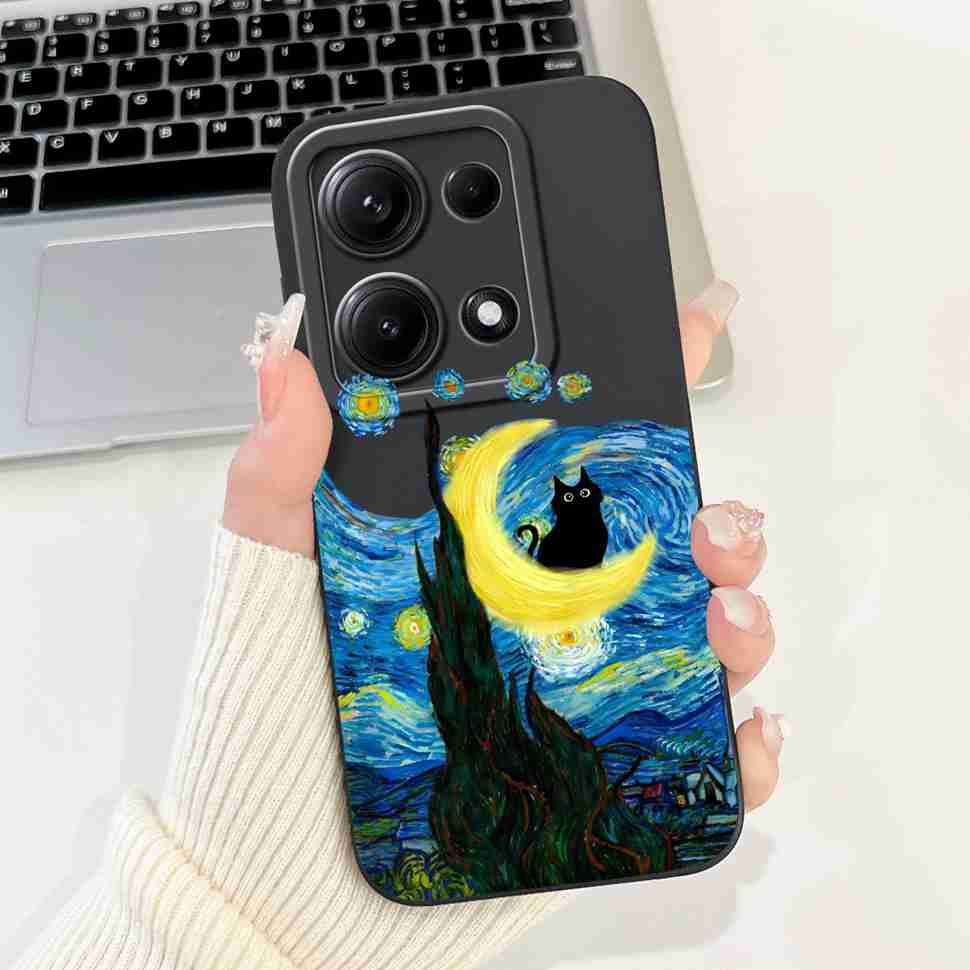 Simple Silicone Case For Redmi Note14s 4G Capa Lovely Panda Rabbit Shockproof Back Cover For Xiaomi Redmi Note 14S Phone Shell